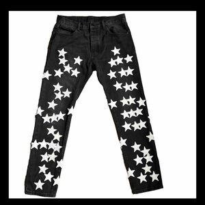 MNMI Star Print Jeans Size 34 Unisex